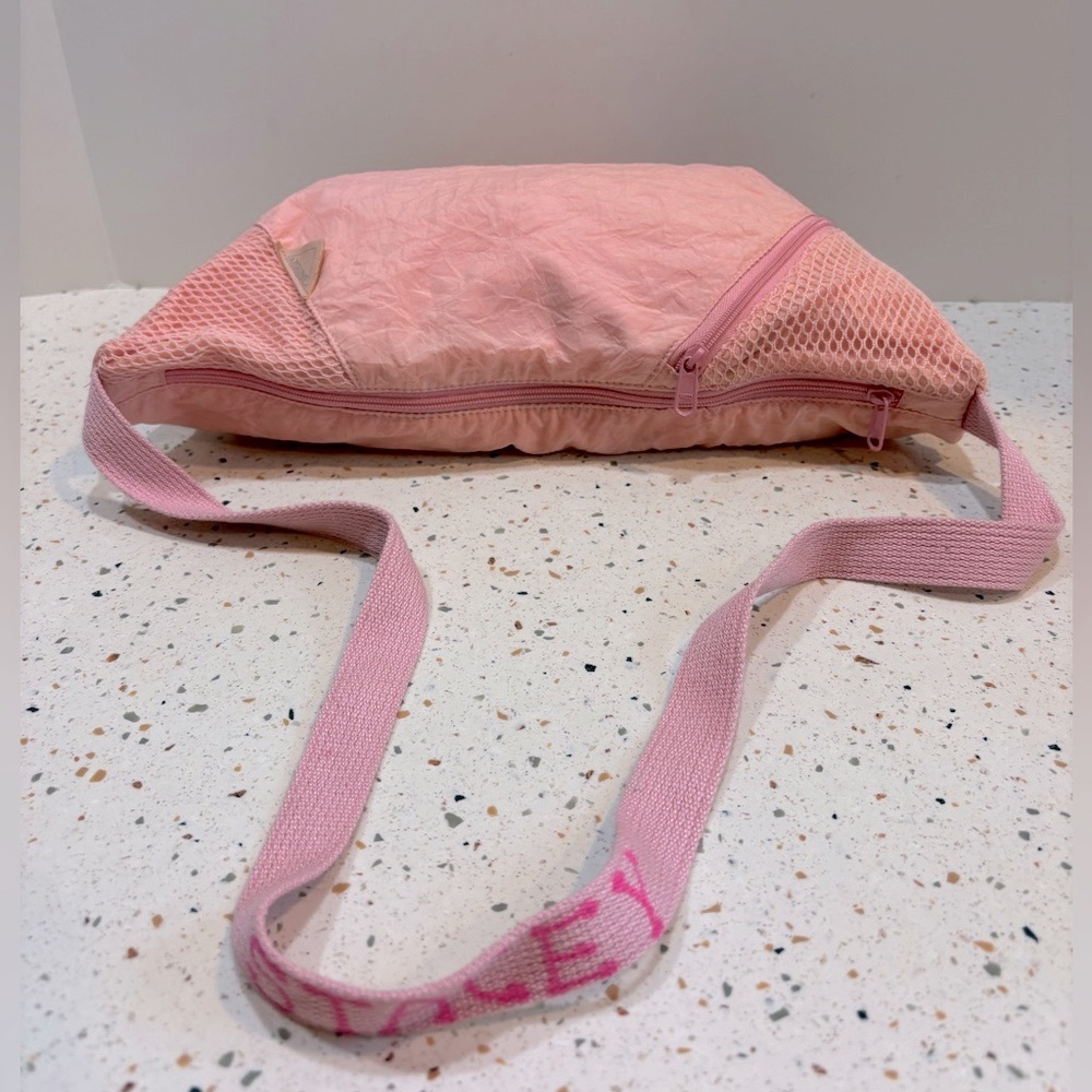 Vintage 1980s Space Sac Sling Shoulder Bag Pink Nylon‎ - Picture 10 of 16